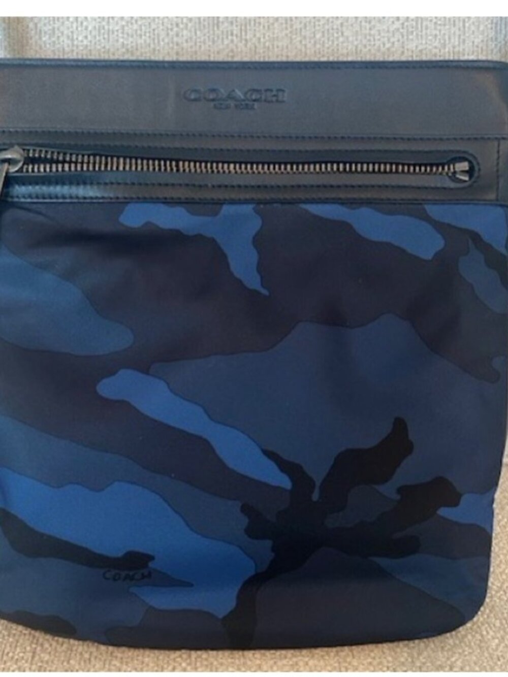 Coach 🌹blue camo cross body